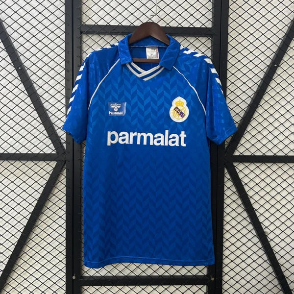 Camiseta retro Real Madrid azul 1986-1988