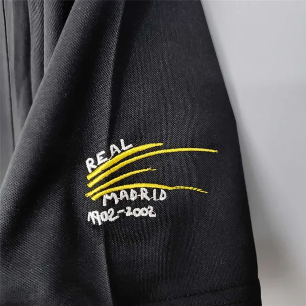 Camiseta retro Real Madrid negro 2002-2003 manga-1