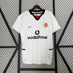 Camiseta retro blanca Manchester United 2002-2003