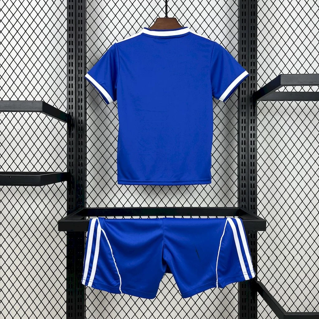 tercera equipacion Real Madrid niño 2025-2026 Azul dorsal personalizado