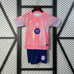 Conjunto niño FC Barcelona rosa 2025-2026 pecho
