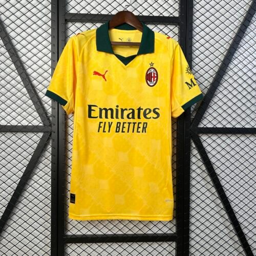 Camiseta AC Milan amarilla 2025-2026