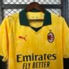 Camiseta AC Milan amarilla 2025-2026 cuello