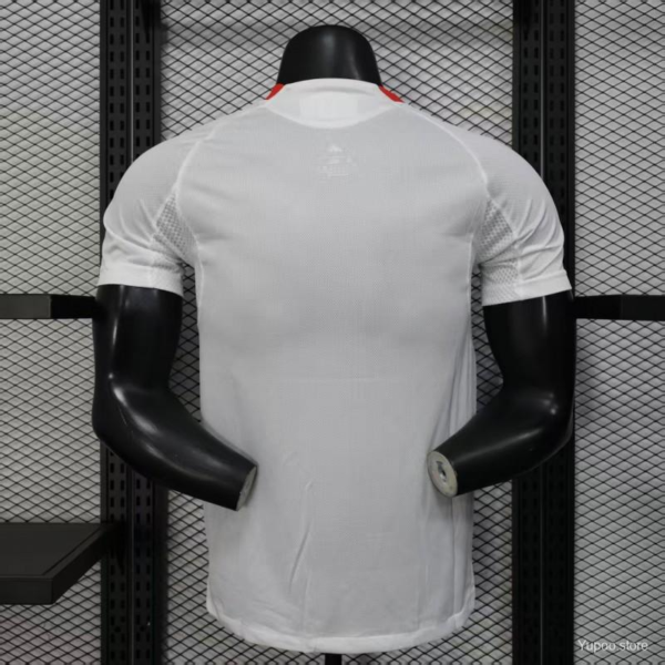 Camiseta Blanca Liverpool 2025-2026 dorsal