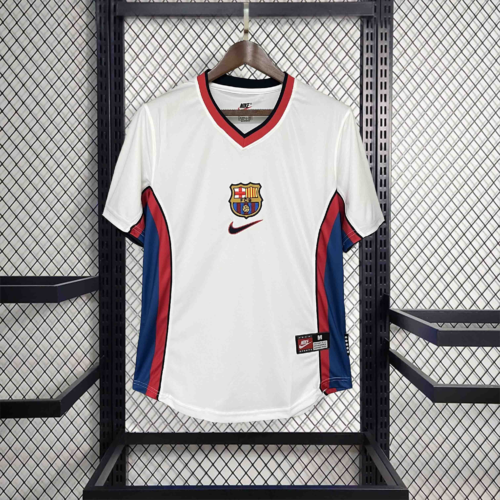 Camiseta Blanca retro FC Barcelona 1998-1999