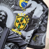 Camiseta Brasil Cristo Redentor 2024 negra escudo