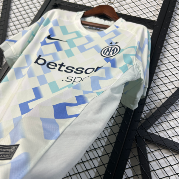 Camiseta Inter Milan Blanca 2025-2026 lateral