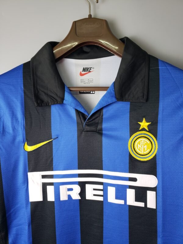 Camiseta Inter Milan manga larga 1998-1999 cuello
