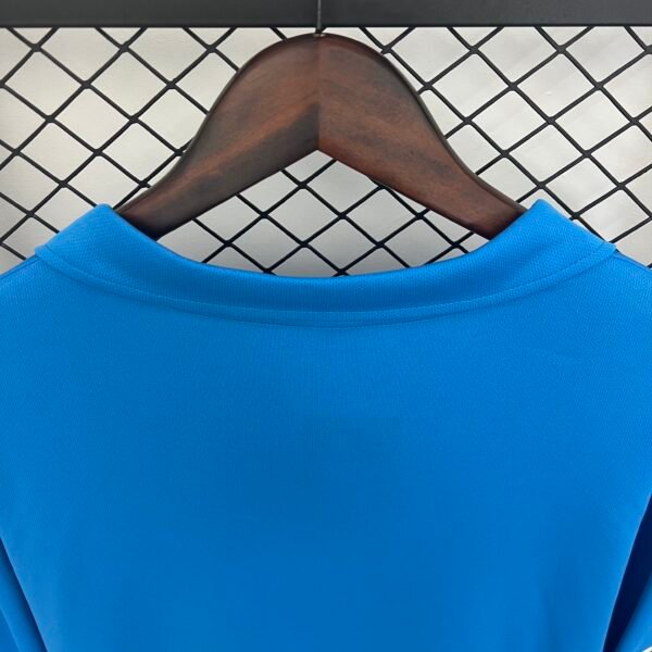 Camiseta Napoli Celeste 1987-1988 cuello posterior