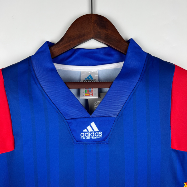 Camiseta Retro Francia 1992-1994 Jean Pierre cuello