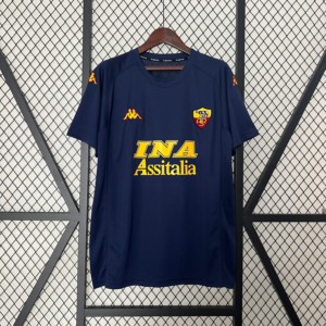 Camiseta Retro Roma 2000-2001 Azul