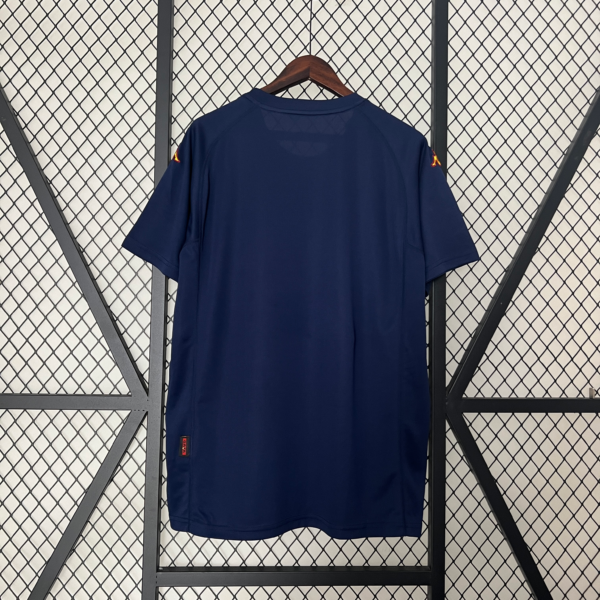 Camiseta Retro Roma 2000-2001 Azul dorsal