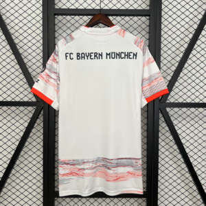 Camiseta blanca Bayern Munich 2025-2026 dorsal