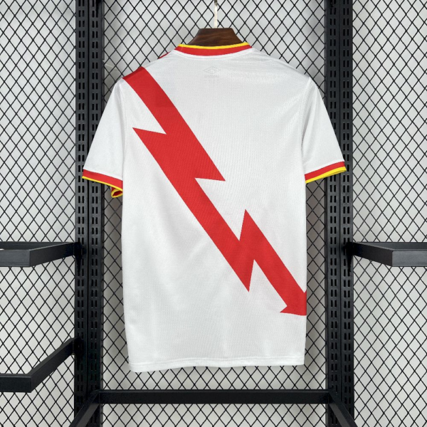 Camiseta blanca Rayo Vallecano 2025-2026 dorsal