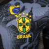 Camiseta negra Brasil Cristo Redentor 2024 escudo