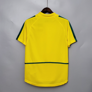 Camiseta retro Brasil 2002 Ronaldo dorsal