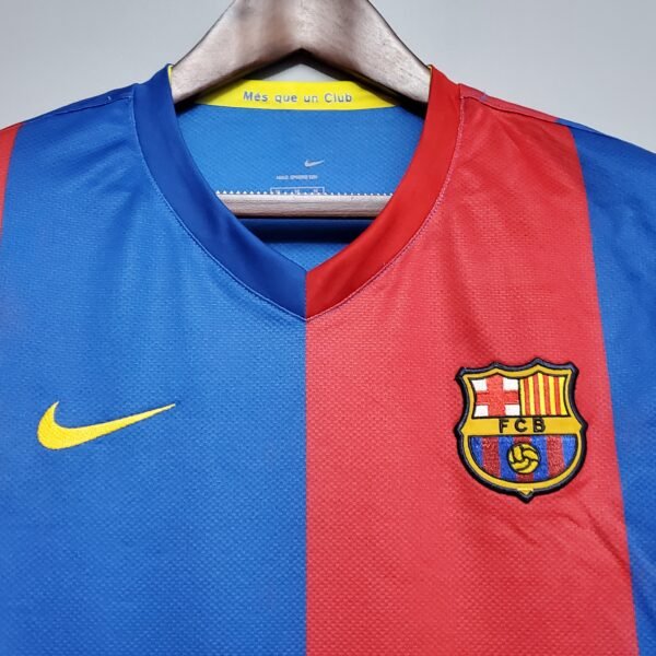 Camiseta retro FC Barcelona Messi 2006-2007 cuello