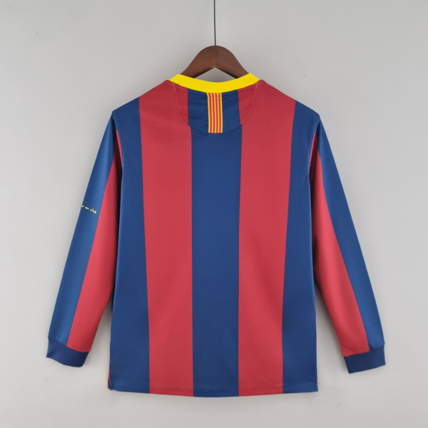 Camiseta retro FC Barcelona manga larga 2010-2011 dorsal