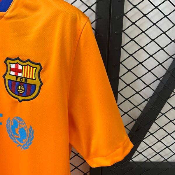 Camiseta retro FC Barcelona naranja 2006-2007 manga