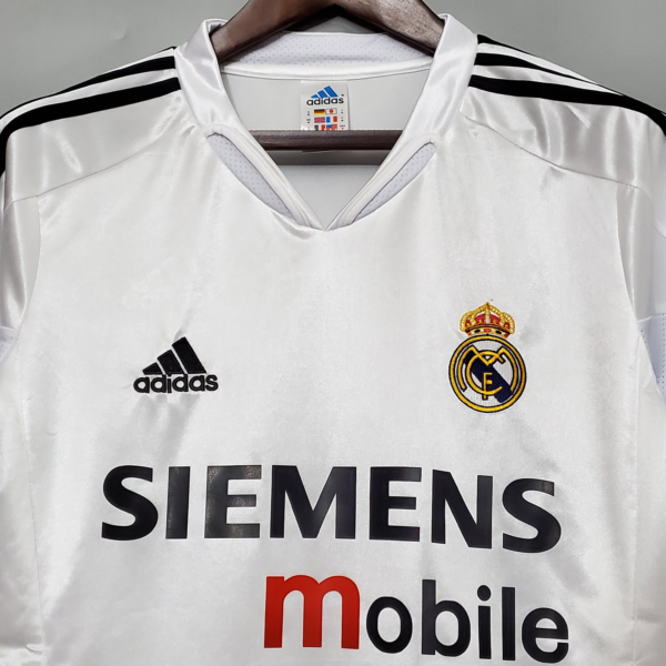 Camiseta retro Real Madrid Zidane 2004-2005 cuello