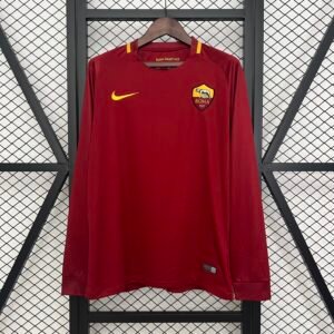 Camiseta retro Roma 2017-2018 manga larga
