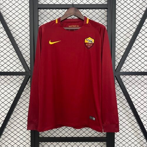 Camiseta retro Roma 2017-2018 manga larga