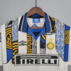 Camiseta retro blanca Inter Milan 1996-1997 cuello