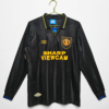 Camiseta retro negra Manchester United manga larga 1993-1994