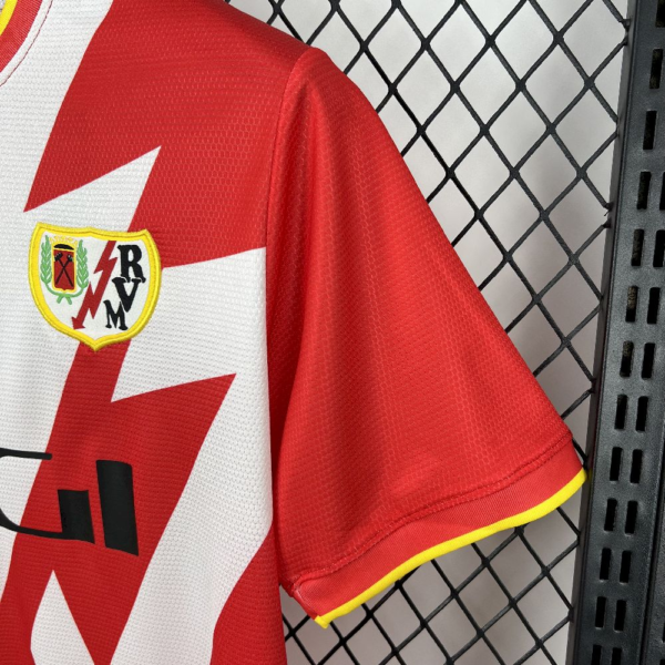 Camiseta roja Rayo Vallecano 2025-2026 manga