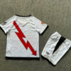 Conjunto niño blanco Rayo Vallecano 2024-2025 dorsal