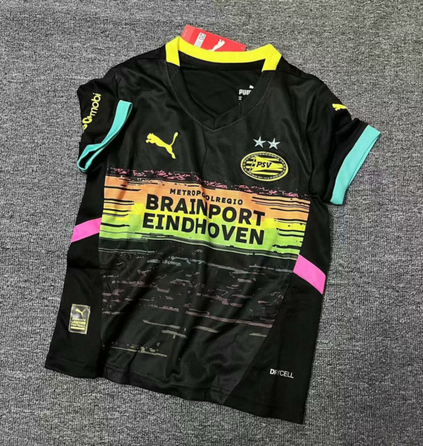Conjunto niño negro PSV 2024-2025 camiseta