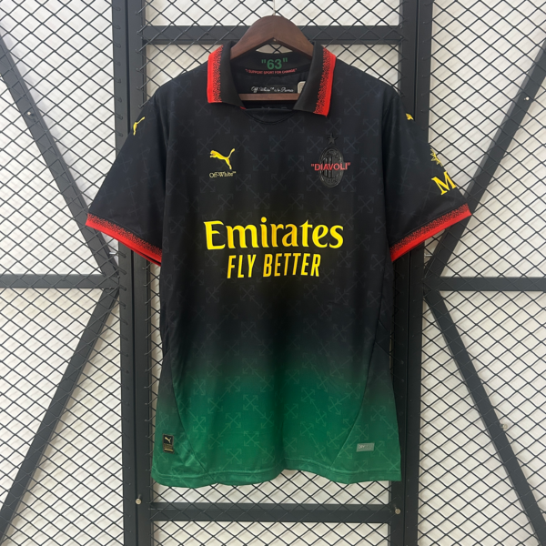 Camiseta AC Milan negra 2025-2026