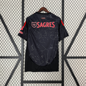 Camiseta Benfica 2024-2025 Negra dorsal