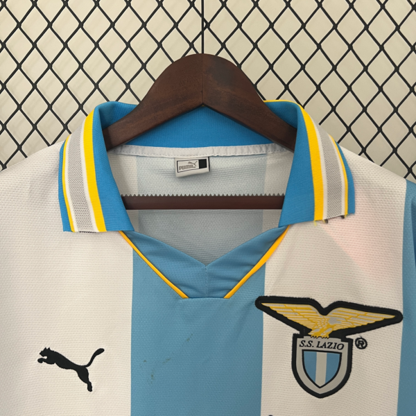 Camiseta Retro Lazio 1999-2000 albiceleste cuello