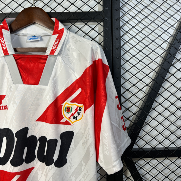 Camiseta Retro Rayo Vallecano 1994-1995 Dhul manga