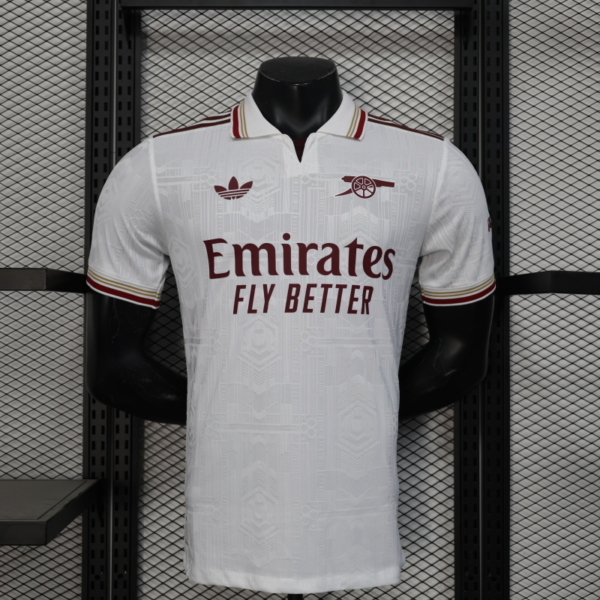 Camiseta blanca Arsenal 2025-2026