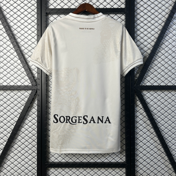 Camiseta blanca Napoli 2025-2026 dorsal