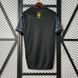 Camiseta negra Brasil Jesús 2025-2026 dorsal
