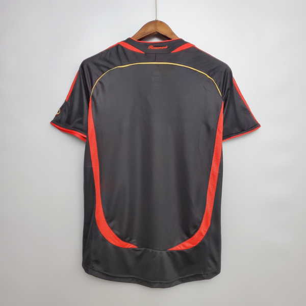 Camiseta retro AC Milan negra 2006-2007 dorsal