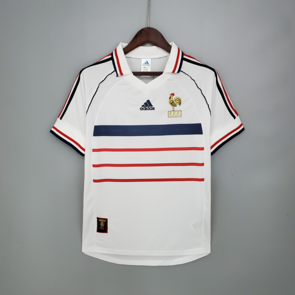Camiseta retro blanca Francia 1998