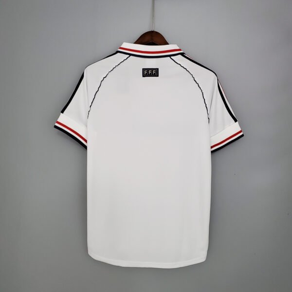 Camiseta retro blanca Francia 1998 dorsal