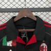 Camiseta retro negra AC Milan 2012-2013 cuello