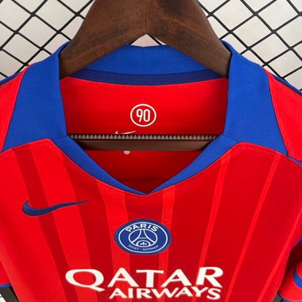 Camiseta roja Paris Saint Germain 2025-2026 cuello