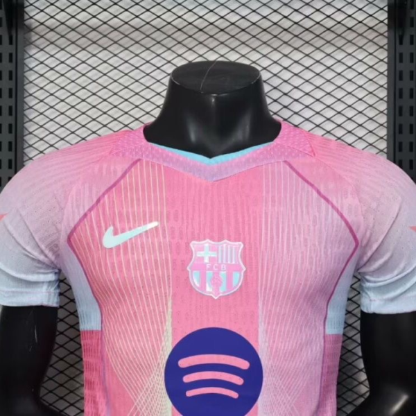 Camiseta rosada FC Barcelona 2025-2026 cuello