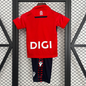Conjunto niño Osasuna roja 2025-2026 dorsal