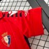 Conjunto niño Osasuna roja 2025-2026 manga