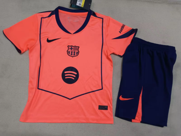 Conjunto niño naranja fc barcelona 2025-2026