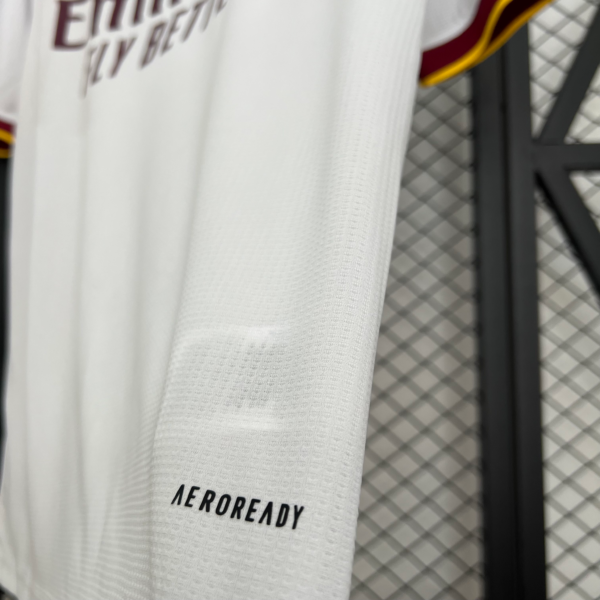 Camiseta Arsenal blanca2025-2026 lateral