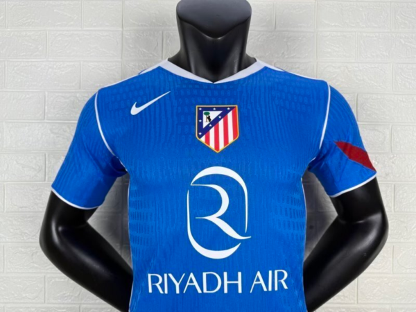 Camiseta Atletico Madrid 2025-2026 azul cuello