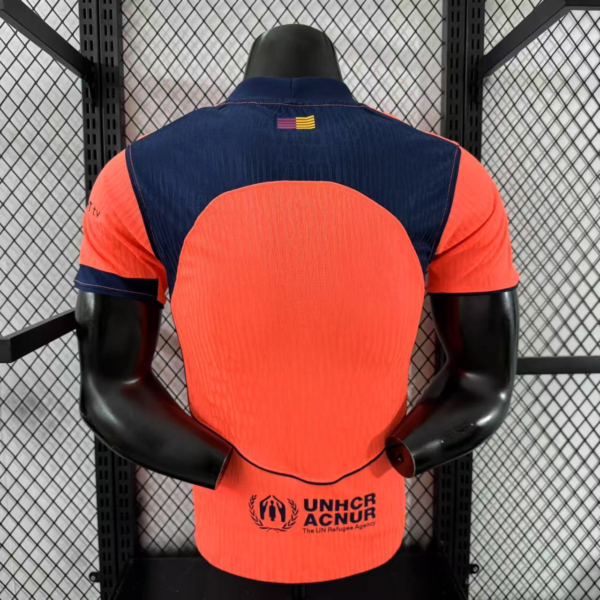 Camiseta FC Barcelona 2025-2026 naranja dorsal